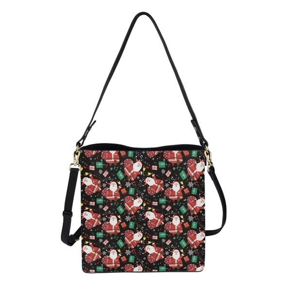 X-Mas Santa Claus Puzzle B Crossbody Bag Large Capacity Pu -_- - Picture 3 of 5